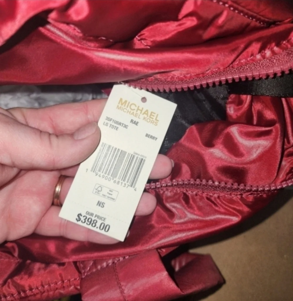 NWT $400 Michael Kors Large Quilted Nylon Rae Tote Bag